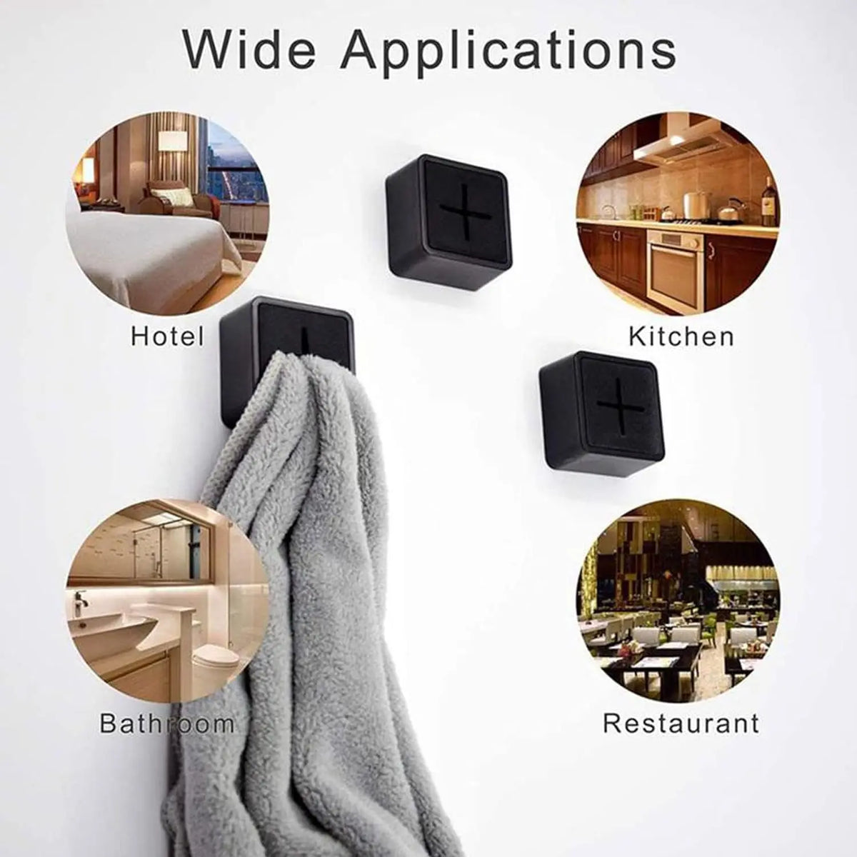 3Pcs Towel Holder Towel Storage Hanger Set