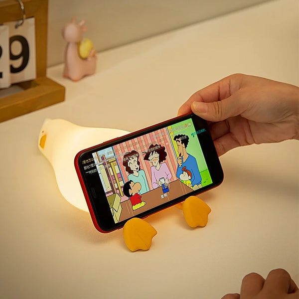 Lying Duck Night Light Phone Holder
