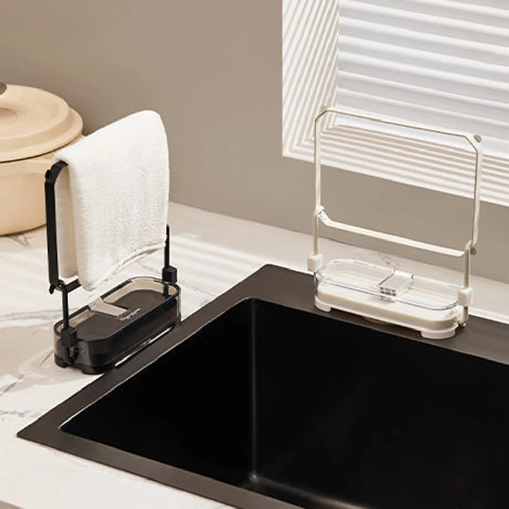 Mounted Kitchen Drainer Rack with Filter Bag