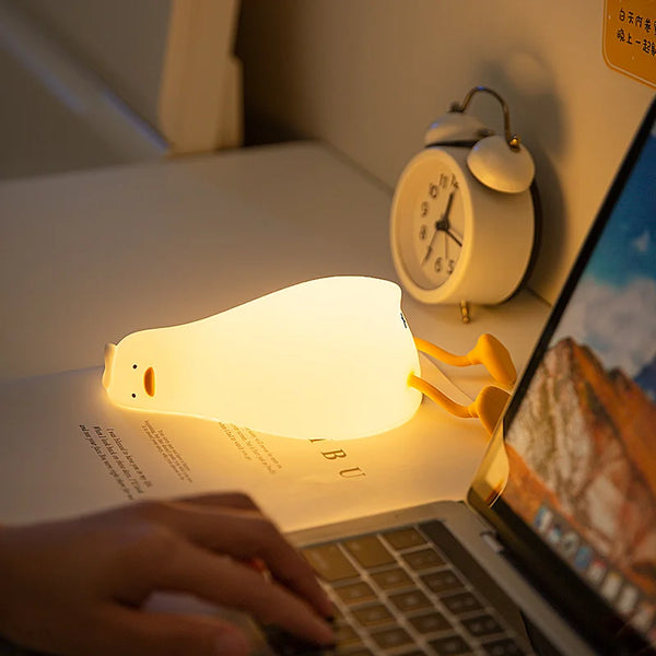 Lying Duck Night Light Phone Holder